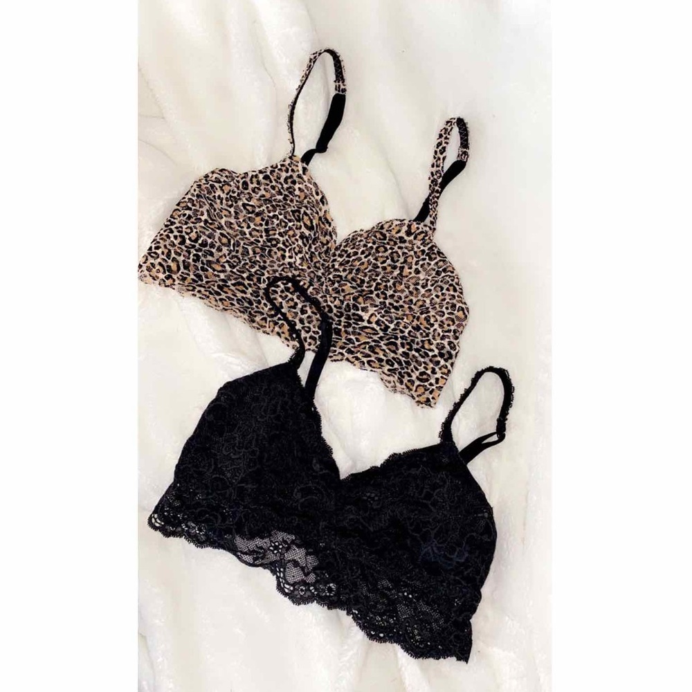 2 PINK Victoria’s Secret Lace Bralettes